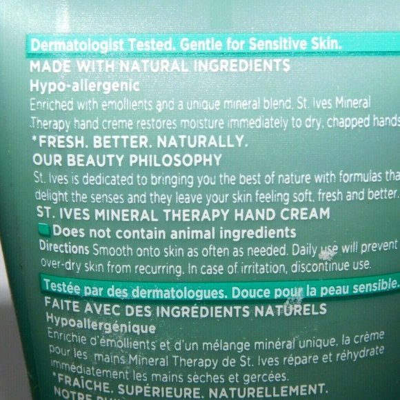 2 St Ives Mineral Therapy Restoring Hand Cream - Picture 4 of 5